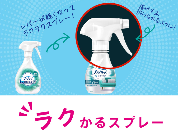 ファブリーズ W除菌+消臭 香りが残らない 衣類・布製品用消臭剤