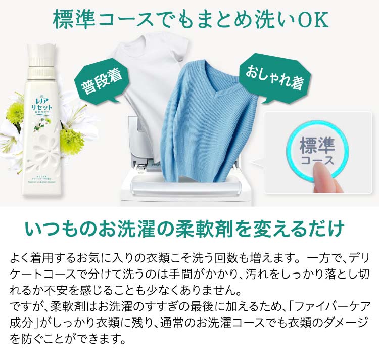 レノア リセット 柔軟剤 ヤマユリ＆グリーンブーケの香り 詰替 ( 480ml