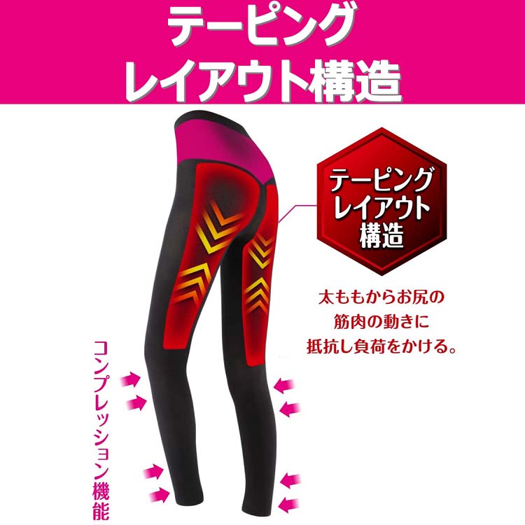 スリムウォーク ビューアクティ 燃焼シェイプレギンス スポーツ