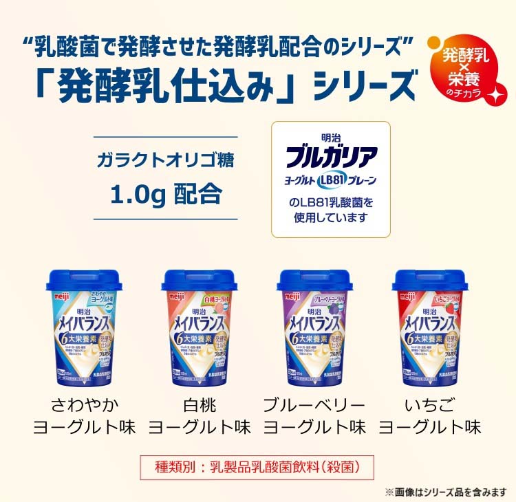 メイバランスミニ カップ 発酵乳仕込みシリーズ ギフトBOX 4種類