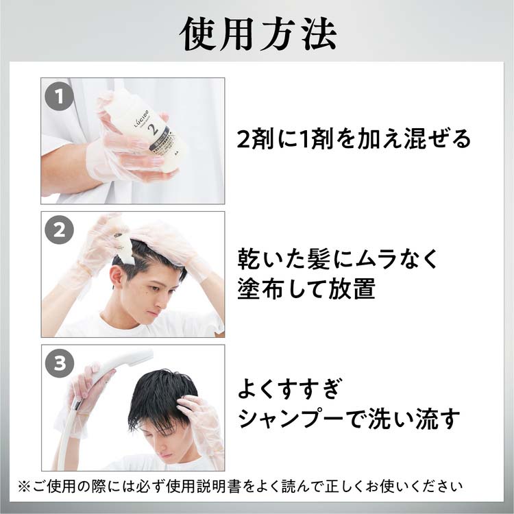 LUCIDO(ルシード) デザインヘアカラー クールアッシュ 白髪染め メンズ