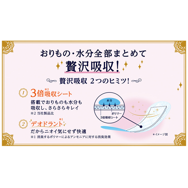ユニ・チャーム ソフィ Kiyora 贅沢吸収 ホワイトフローラルの