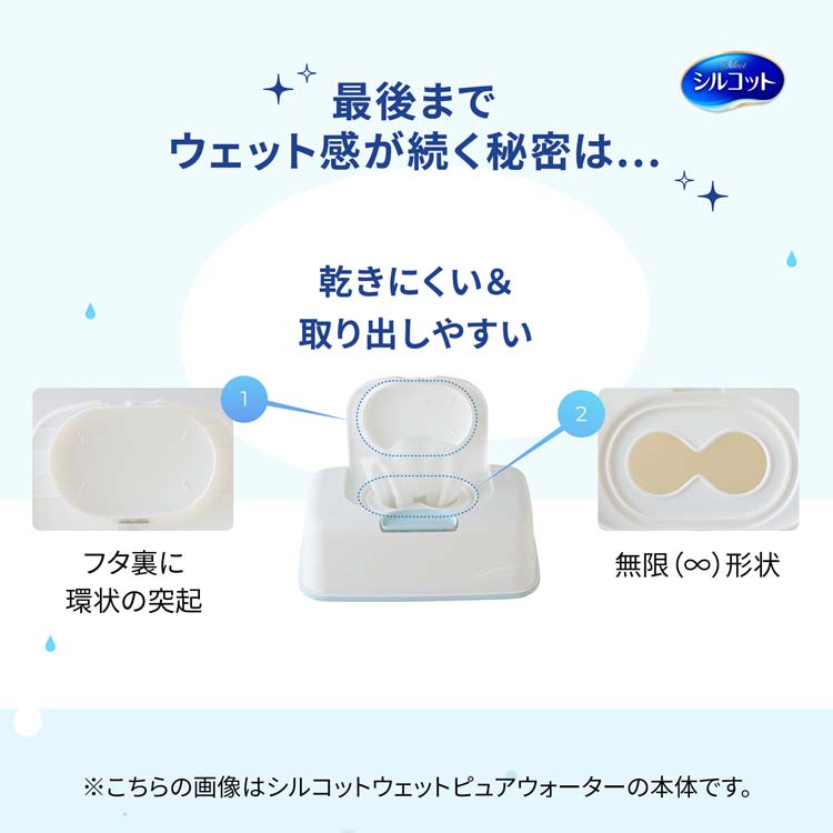 シルコット ピュアウォーター ウェットティッシュ 詰替 ( 58枚入*3個入