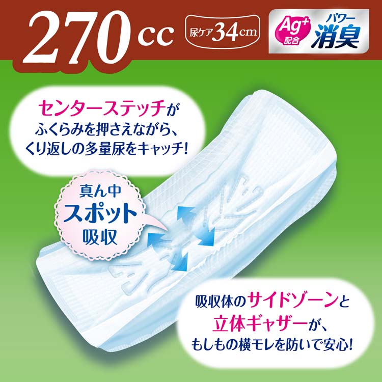 ライフリー さわやかパッド 特に多い時も長時間安心用 270cc 尿