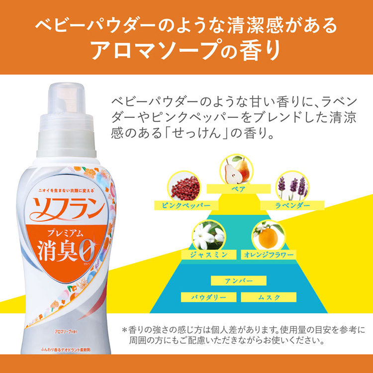 ソフラン プレミアム消臭 柔軟剤 アロマソープの香り 業務用