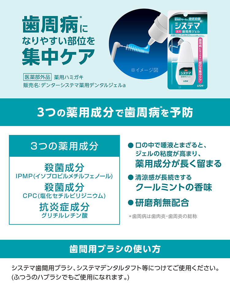 システマ 薬用歯間用ジェル ( 18ml )/ システマ : 4903301373087