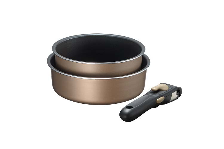 ブラナーノII IH対応着脱ハンドル鍋 2点セットA MB-2438 ( 1セット