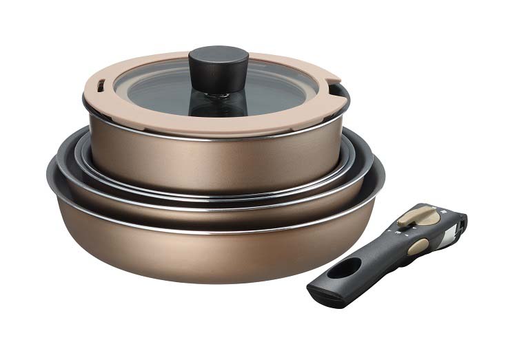 ブラナーノII IH対応着脱ハンドル鍋 6点セット MB-2442 ( 1セット