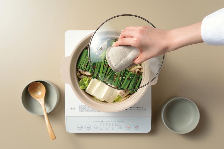 和平フレイズ アルモンデ IH対応卓上鍋21cm(ホワイト) RB-3307 ( 1個