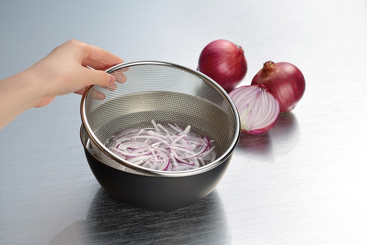 燕三条おかって印 ステンレスざるボールセット 18cm OK-002 ( 1個