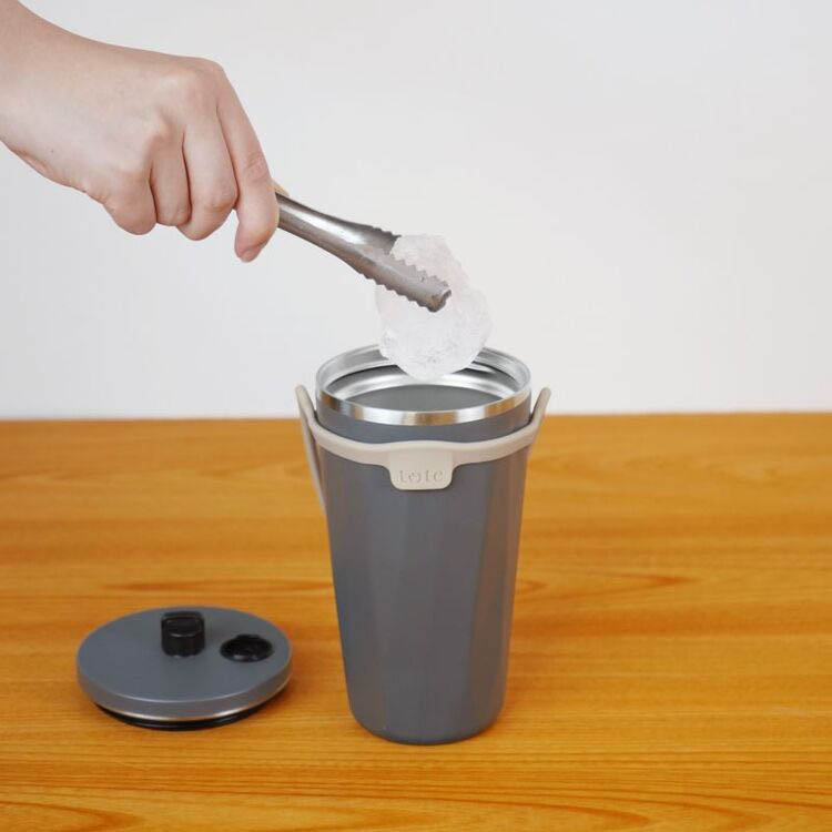 和平フレイズ トート ストロー付2Wayタンブラー 570ml チャコール RH