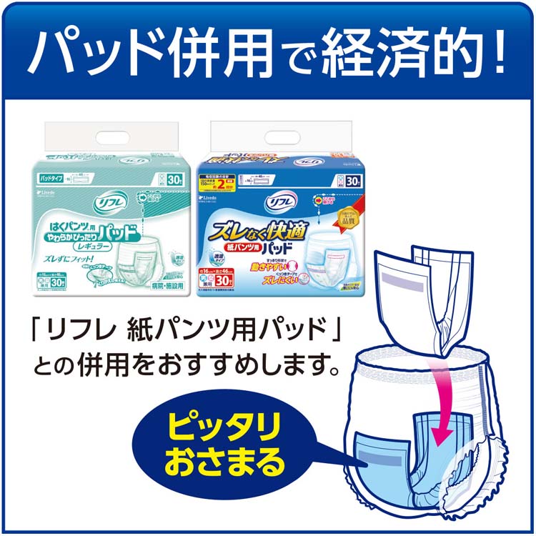 の*♪様 リフレ はくパンツ スリム S 22枚入り×6袋セット リフレ 業務用 はくパンツ スリム S【リブドゥ】 ( 22枚入 )/ リフレ