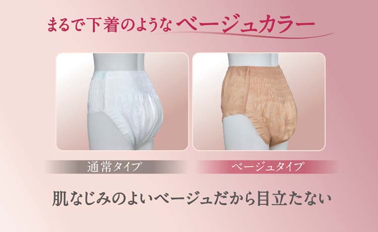 リフレ はくパンツ 下着のようなベージュタイプ 2回吸収 M ( 22枚入