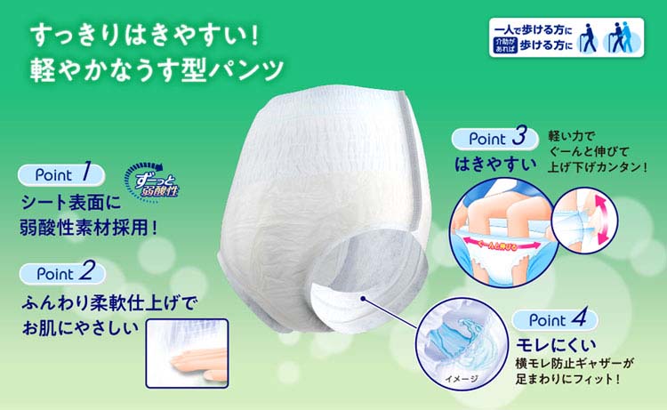 リフレ はくパンツ 軽やかなうす型 M【リブドゥ】 ( 34枚入 )/ 大人用