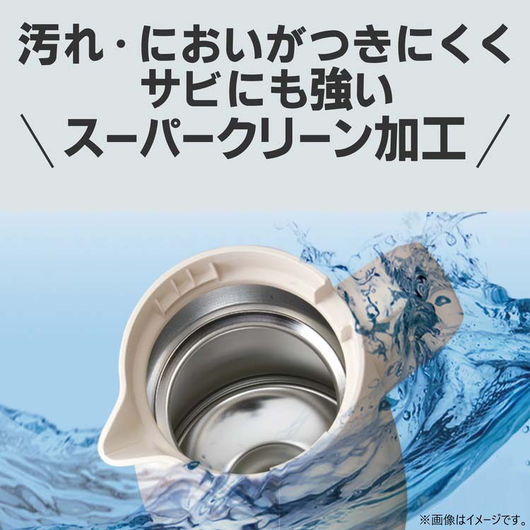 タイガー魔法瓶 真空断熱ステンレスポット 1.2L クラウドブルー PWR