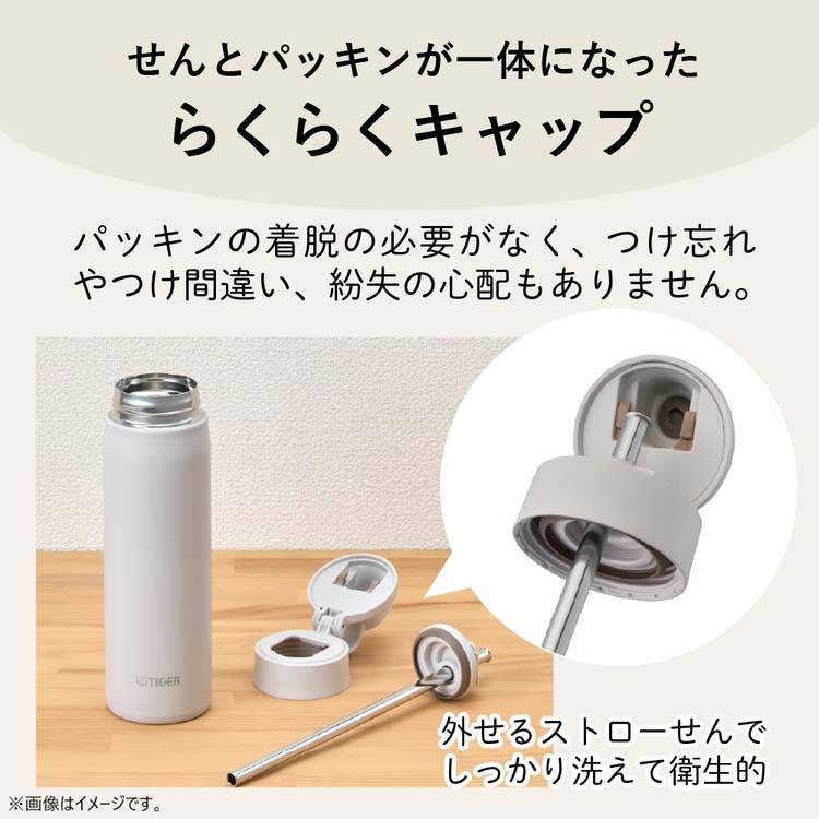 タイガー魔法瓶 真空断熱ストローボトル 0.75L フォグブルー MTS-W075