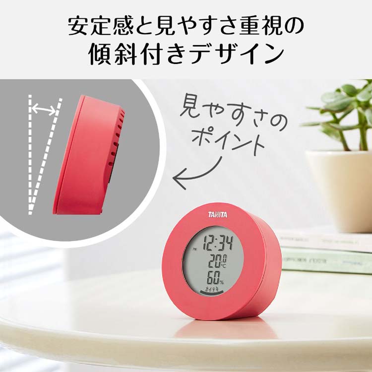 タニタ デジタル温湿度計 ピンク TT-585-PK ( 1個 )/ タニタ