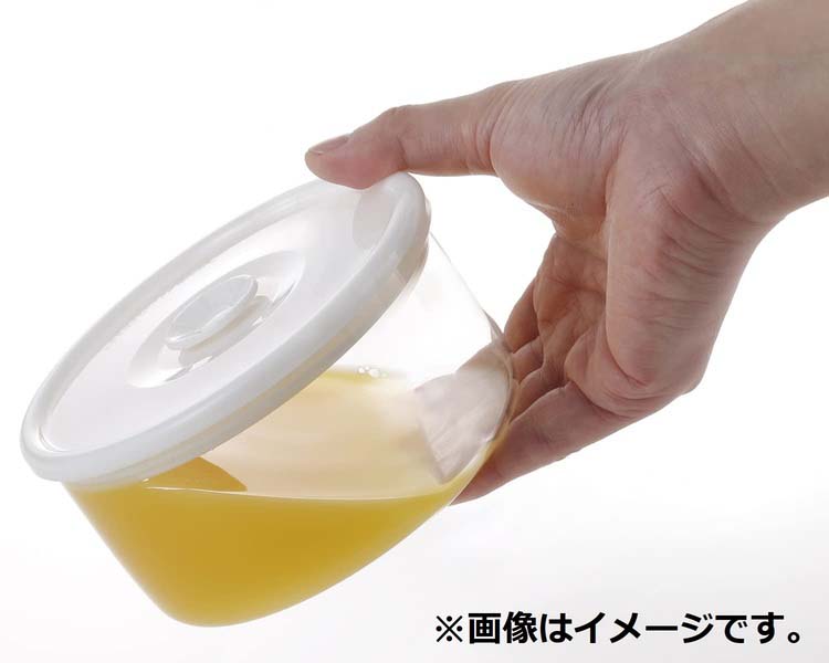 イワキ(iwaki) 密閉パック＆レンジ 丸型 幅広 550ml T712MP-W ( 1個