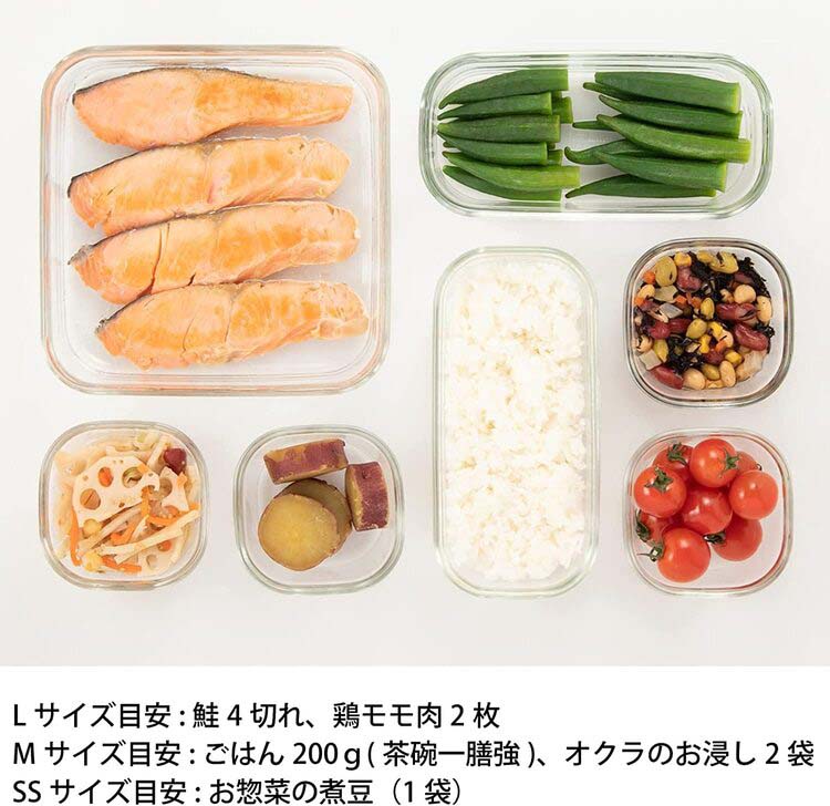 イワキ(iwaki) パック＆レンジ 角型3点セット クールグレー PCPRN3GY21