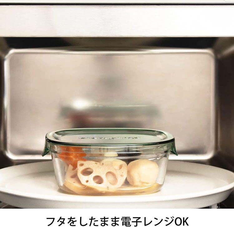 イワキ(iwaki) パック＆レンジ 角型3点セット クールグレー PCPRN3GY21