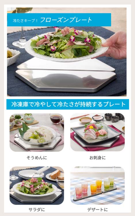 CCP 食品の冷たさキープ フローズンプレート ZF-CP72-SV ( 1枚 )/ CCP