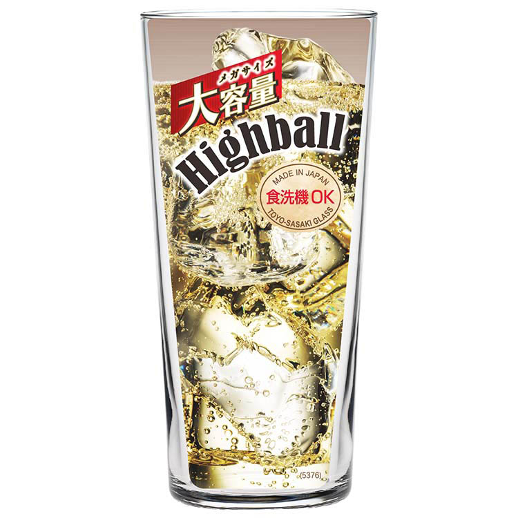 薄づくりウイスキーグラス ロングタンブラー メガサイズ 560ml B-00119