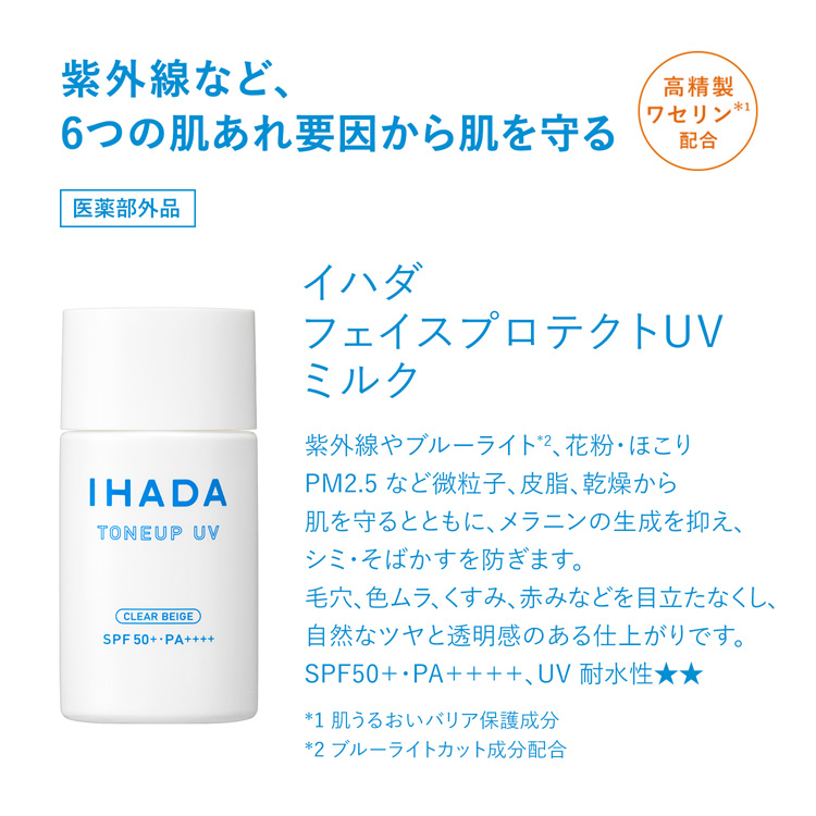 イハダ 薬用フェイスプロテクトUV ミルク ( 30ml )/ イハダ(IHADA