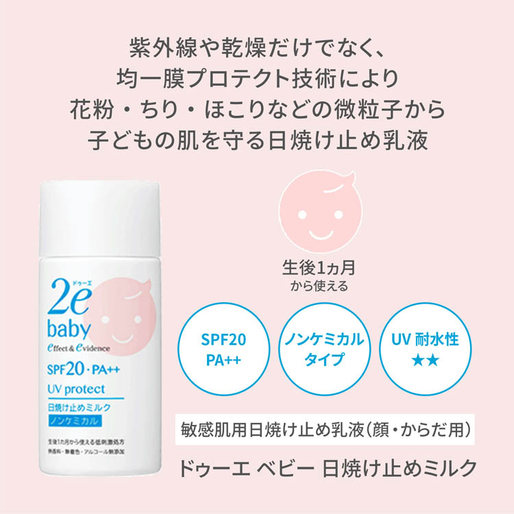 ドゥーエ ベビー 日焼け止めミルク ( 40ml )/ : 爽快ドラッグ