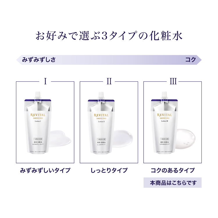 リバイタル ローション III つめかえ 薬用 化粧水 コク 美白 ハリ 光ダメージ ( 150ml )/ リバイタル(REVITAL)