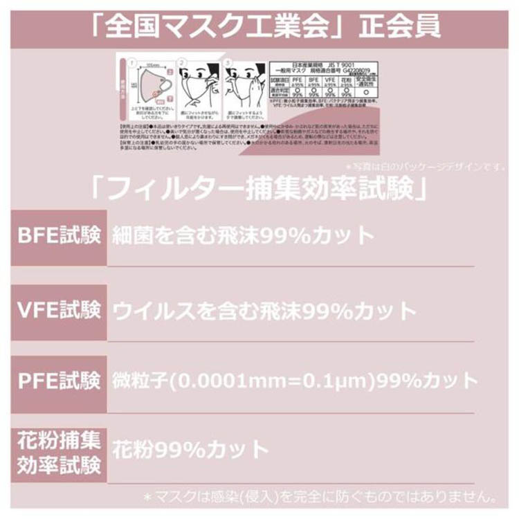 E-lineマスク ふつう スノーホワイト×アッシュブルー ( 30枚入