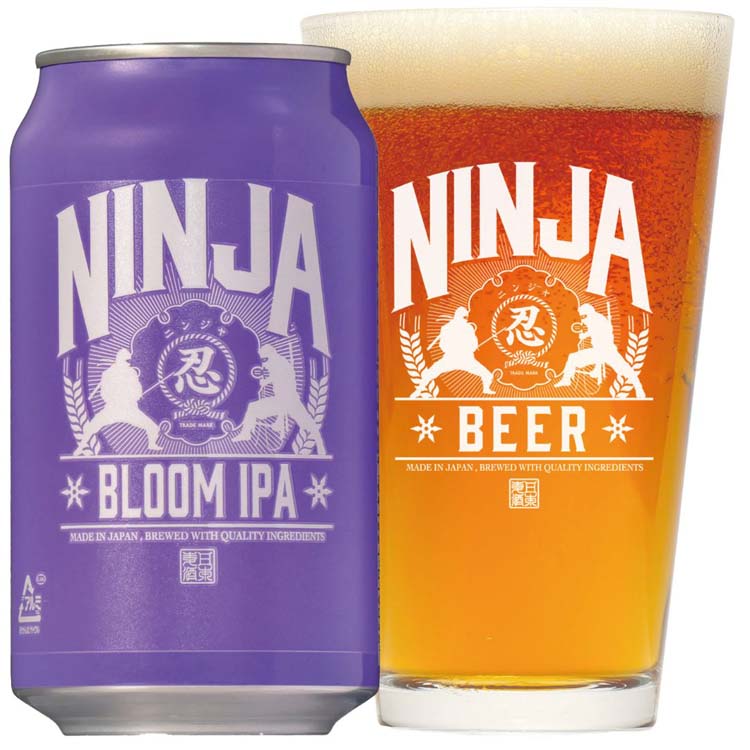NINJA BEER 5種+グラスセット ( 350ml×5本入 )/ 日本ビール : 爽快