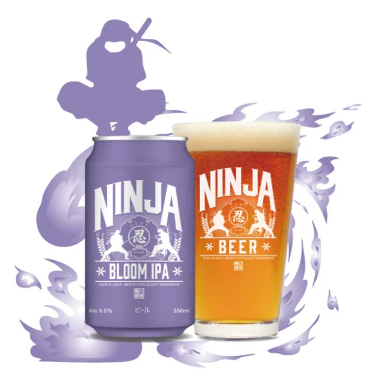 NINJA BEER 5種+グラスセット ( 350ml×5本入 )/ 日本ビール : 爽快