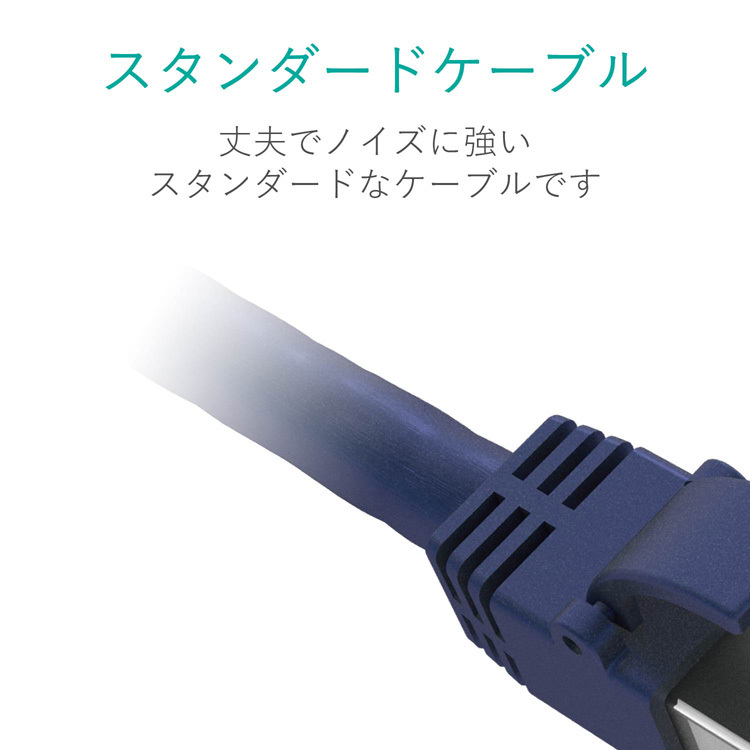 八6061【未使用品】ELECOM LANケーブル15mタイプ　2個セット Cat6A LANケーブル(スタンダード) - LD-GPA/BU15