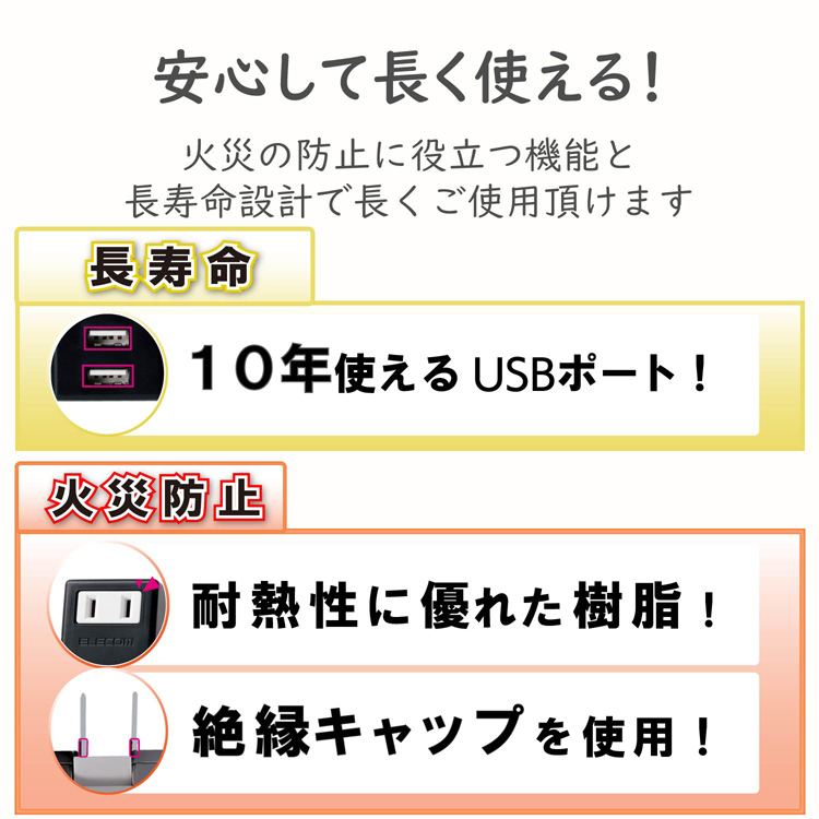 エレコム USB付き電源タップ 直挿し USB*3ポート AC*1個口 縦向き MOT-U05-2132BK ( 1個入 )/ エレコム(ELECOM)  :4953103499522:爽快ドラッグ - 通販 - Yahoo!ショッピング