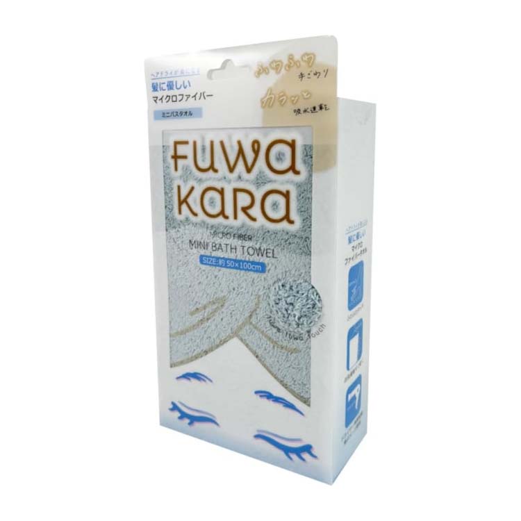 小杉善 FuWaKaRa マイクロ ミニバスタオル ブルー ( 1枚 ) : 爽快
