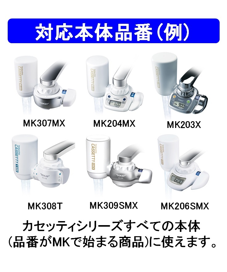 東レ トレビーノ 浄水器 カセッティ交換用カートリッジ 高除去 MKCMX2J 