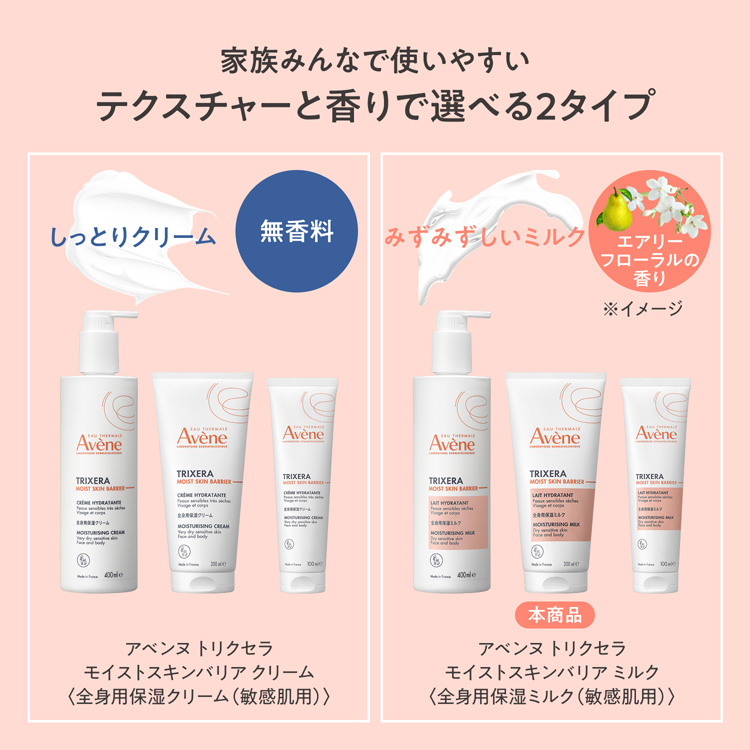 Avene TriXera ボディミルク4本セット アベンヌ トリクセラ モイストスキンバリア ミルク ( 200ml