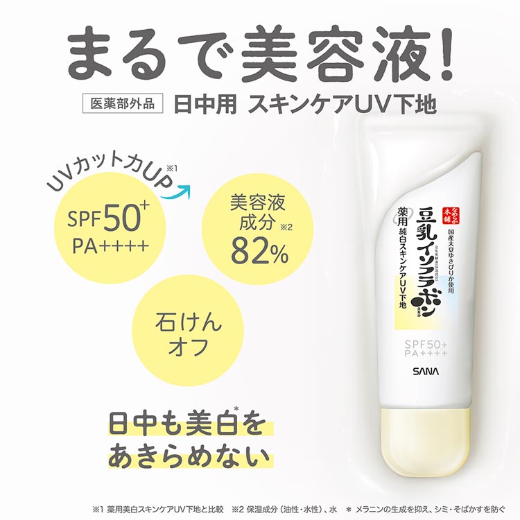 なめらか本舗 薬用純白スキンケアUV下地 N クリアホワイト ( 50g