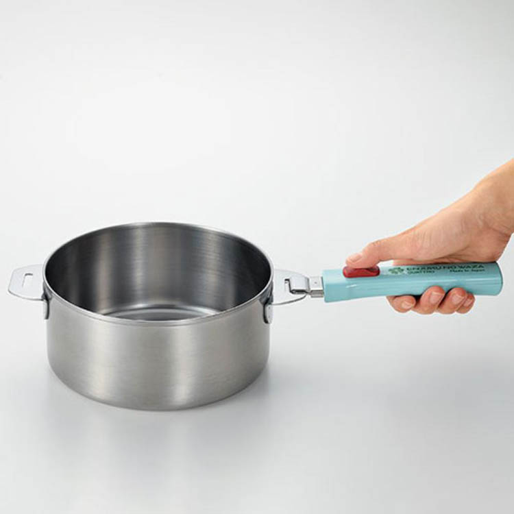 よこやま 燕熟の技 クワトロ ステンレス鍋 18cm＆20cm 着脱ハンドル 蓋