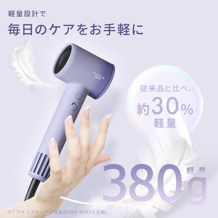 micola クイックイオンドライヤー ダークグレー HDR-M301-H ( 1個