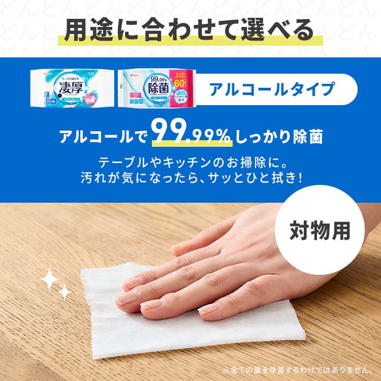 アイリスオーヤマ ウェットティッシュ ノンアルコール 純粋99％ WTS