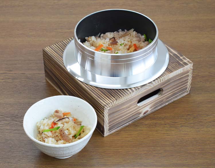 ウルシヤマ金属工業 日本製 釜炊き三昧 極 ガス火専用 3合炊き KZK-3