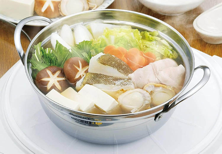 カクセー 四季彩 卓上こぶり鍋 18cm 1〜2人用 両手鍋 FSC-01 ( 1個