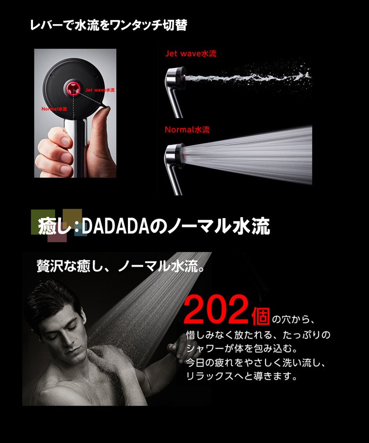 その他 Dadada DADADA ボディケアシャワヘッド ホワイト PS3070-80XA-C ( 1コ入
