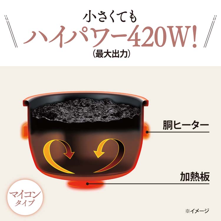 象印 小容量マイコン炊飯ジャー 極め炊き 3合炊き NS-NH05-WZ ( 1台