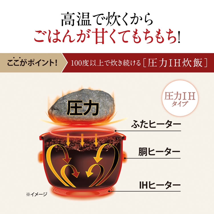 象印 圧力IH炊飯ジャー 極め炊き ブラック 5.5合炊き NW-YA10-BA ( 1台