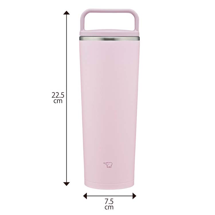 象印 ステンレスキャリータンブラー 400ml パウダリーピンク SX-JS40