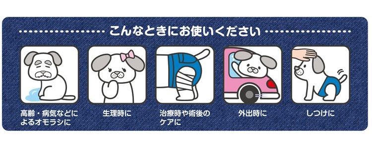 ドギーマン ジーンズ風パンツ M ( 16枚入 )/ ドギーマン(Doggy Man