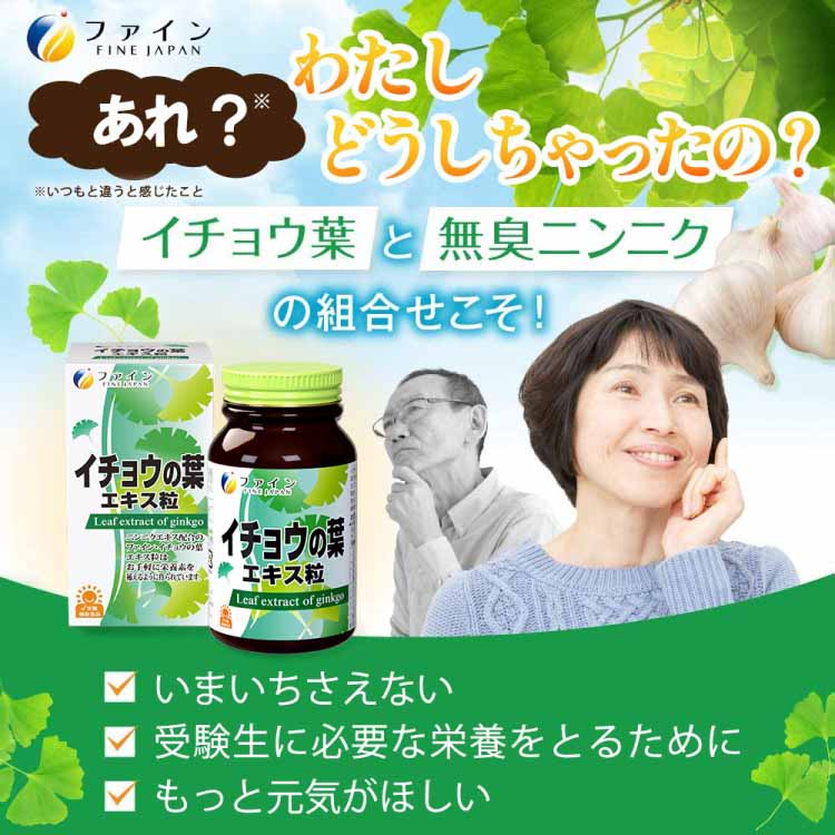 ファイン イチョウの葉エキス粒 80日分 ( 150mg*400粒 )/ ファイン 