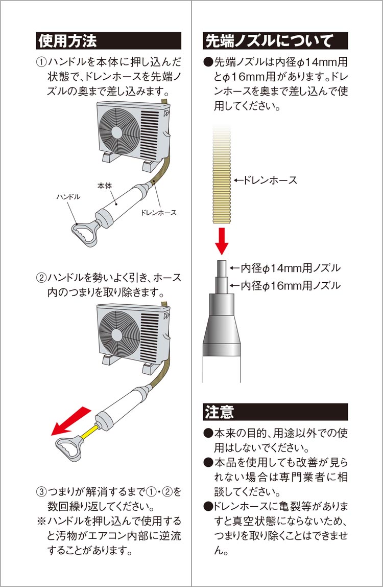 登坂クリーナーセット 藤原産業 SK11 サクションクリーナー(ドレンクリーナー) ドレン